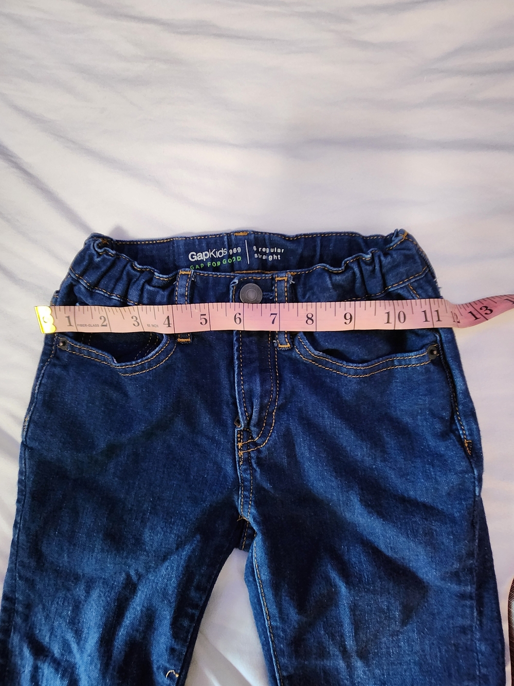 Gapkids Classic Dark Blue Boys Straight Jeans - Size 6reg - Picture 15 of 15